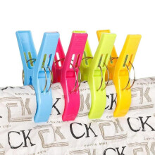 (Multicolor, Mixed color 8pcs) Colorful Beach Towel Clip, 8/16 Counts Multipurpose Towel Hanger Clip, Durable Plastic Clothes Drying Clip, Home Organizer for Travel