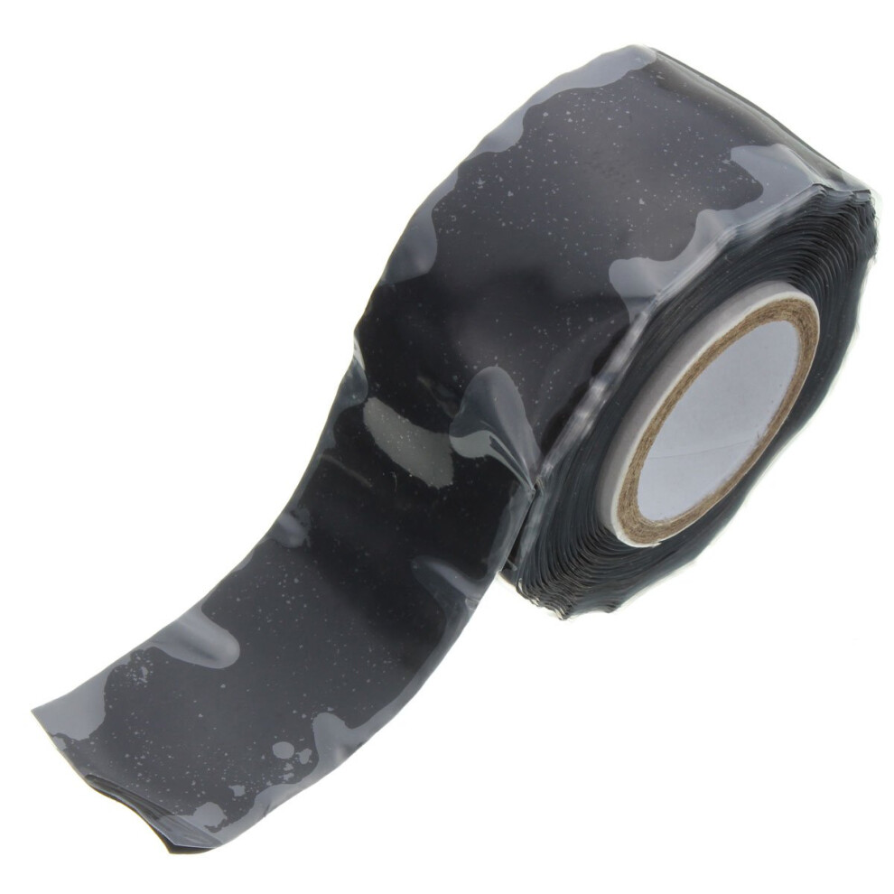 Srt01 25Mm Wide Black Self Fusing Silicone Tape For Emergency Repair And Rescue 9016109935458