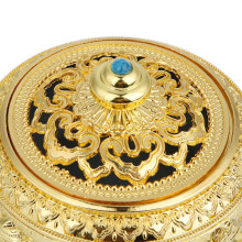 Keramik-Backflow-Temper-Incense-Kelch in Gold – Elegant Heimdekoration