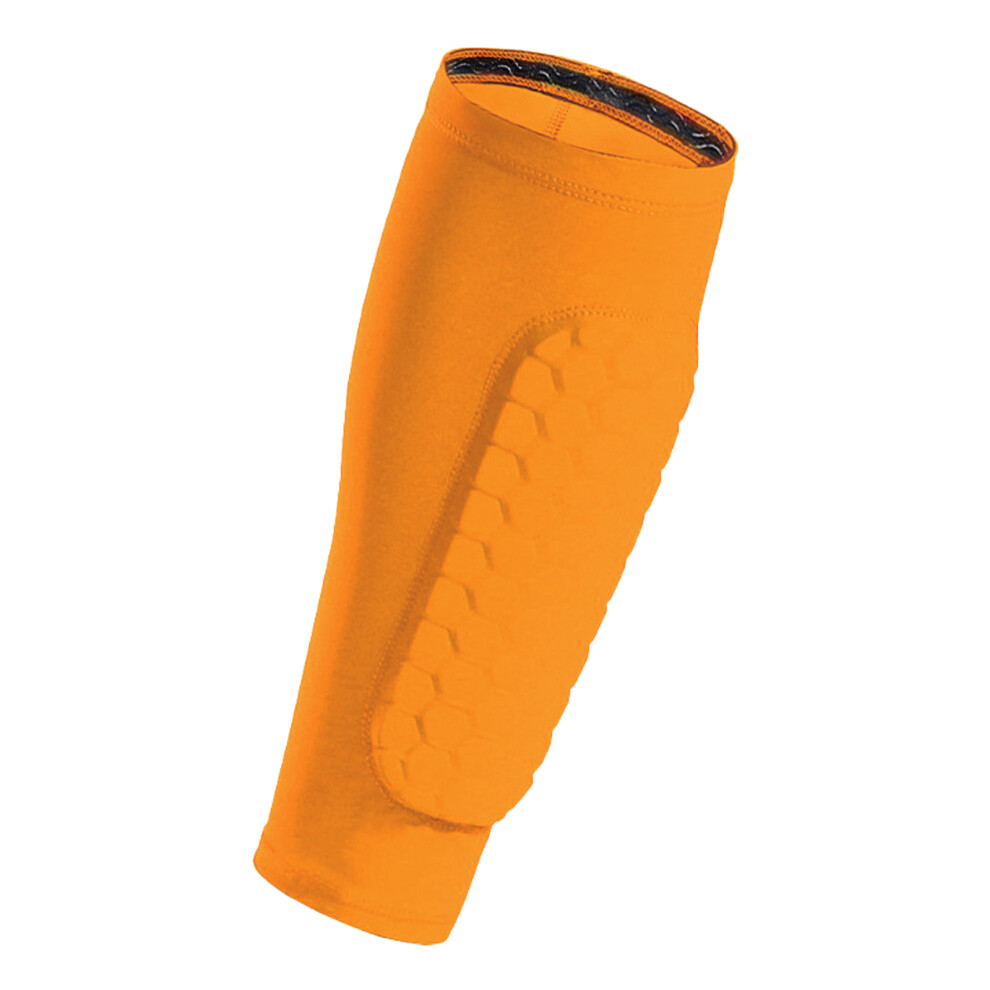 Calf Compression Sleeve Shin Guards Fixed Legging Cover-Orange