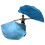 2Pcs Praise Dance Flags Semicircle Wing Flags Praise-lake blue 1