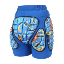 3D EVA Padded Shorts Hip Butt Pad Protective-XS blue ocean