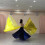 2Pcs Praise Dance Flags Semicircle Wing Flags Praise-lake blue 7