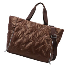 Fitness Bag Yoga Mat Bag Shoulder Bag Large Capacity-dark brown