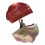 2Pcs Semicircle Worship Wing Flags Praise Dance Flags with-Red 1