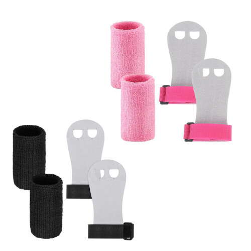 Children Gym Palms Protector Set Wrist Support Training-Black S 1