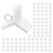 100Pcs Fishing Treble Hook Protector Hook Safety-White No. 4