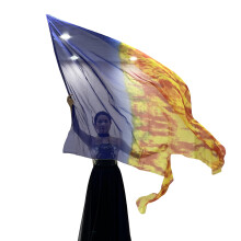 75x55Inch Light Weight Worship Flags Flexible Rod Church