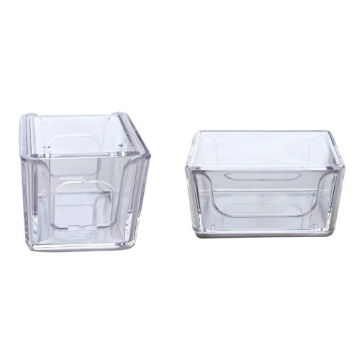 Portable Clear Chalk Protections Box Acrylic Billiard Chalk-B 2