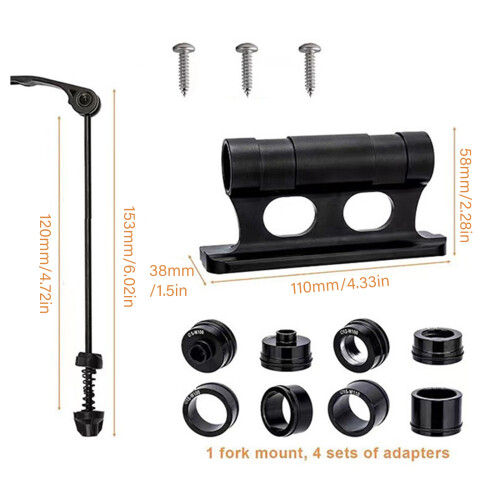 Road Bike Fork Mount Quickly Release Thru Axles Carriers-B 2