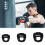Full Face Kick Boxing Helmets PU Leather Training-Red S 3