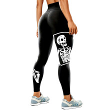 Glow In The Dark Yogas Pants for Women Sports-skeleton L