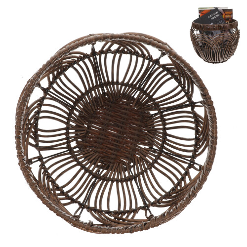 household imitation rattan woven plastic storage basket