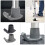 4pcs replacement glide feet for folding walkers, seniors 3