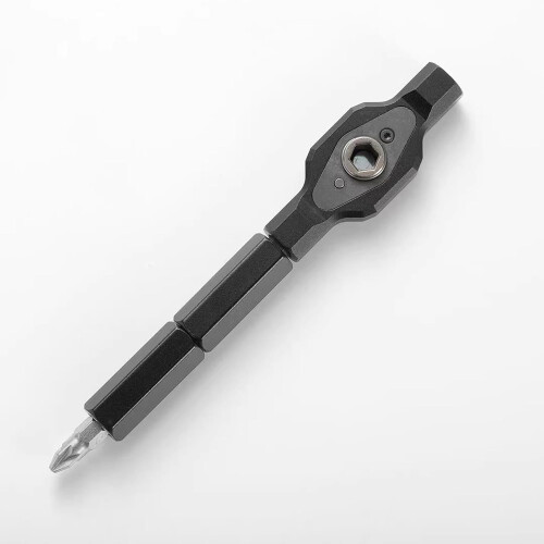 Space Saving Multipurpose Ratcheting Screwdriver Set 24-Piece Heat-Treated Bits and Bit Holders for Projects and Repairs 2