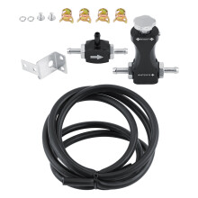 Universeller verstellbarer bilateraler Turbo TEE Ablassventil Manuelle Boost-Controller-Kit Schwarz