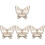 4pcs butterfly corner wall shelf crystal display for bedroom 4