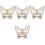 4pcs butterfly corner wall shelf crystal display for bedroom 5
