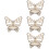 4pcs butterfly corner wall shelf crystal display for bedroom 8