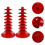 2Pcs Red PP Lollipop Stand Multi-Layer Display Rack Desktop Holder 5