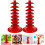 2Pcs Red PP Lollipop Stand Multi-Layer Display Rack Desktop Holder 3