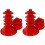 2Pcs Red PP Lollipop Stand Multi-Layer Display Rack Desktop Holder 8