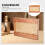 wooden straw holder with adhesive multi-compartment kitchen organizer 8