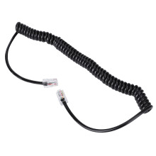 8 Pin Car Radio Microphone Cable 64cm RJ45 for HM-98 HM-133 Black