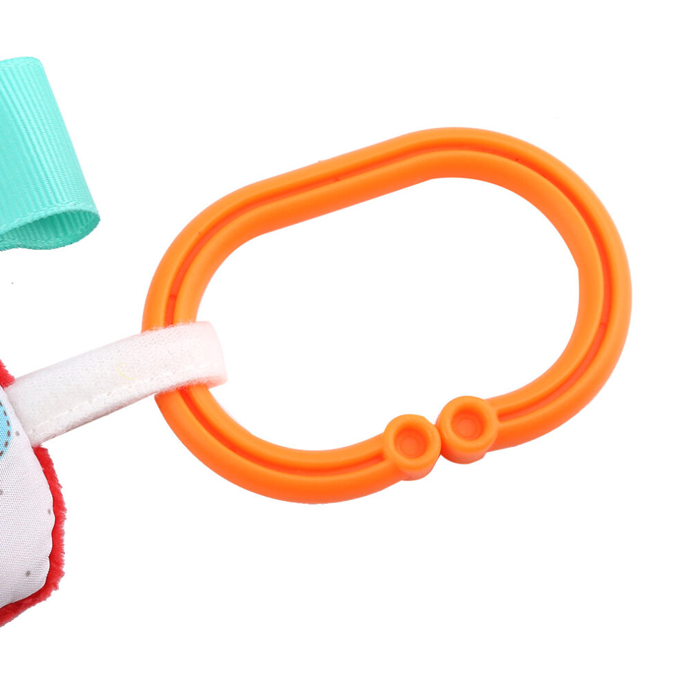 Baby Infant Soft Towel Toy with Teether and Hook – 19x19cm, Colorful
