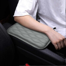 Auto Center Console Cover Pad Universal Fit for SUV/Truck/Car, Waterproof Car Armrest Seat Box Cover, Auto  Leather