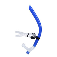 Snorkels Durable Silicone Snorkel With Comfortable Breathing Tube For Diving And Swimming Lightweight Blue