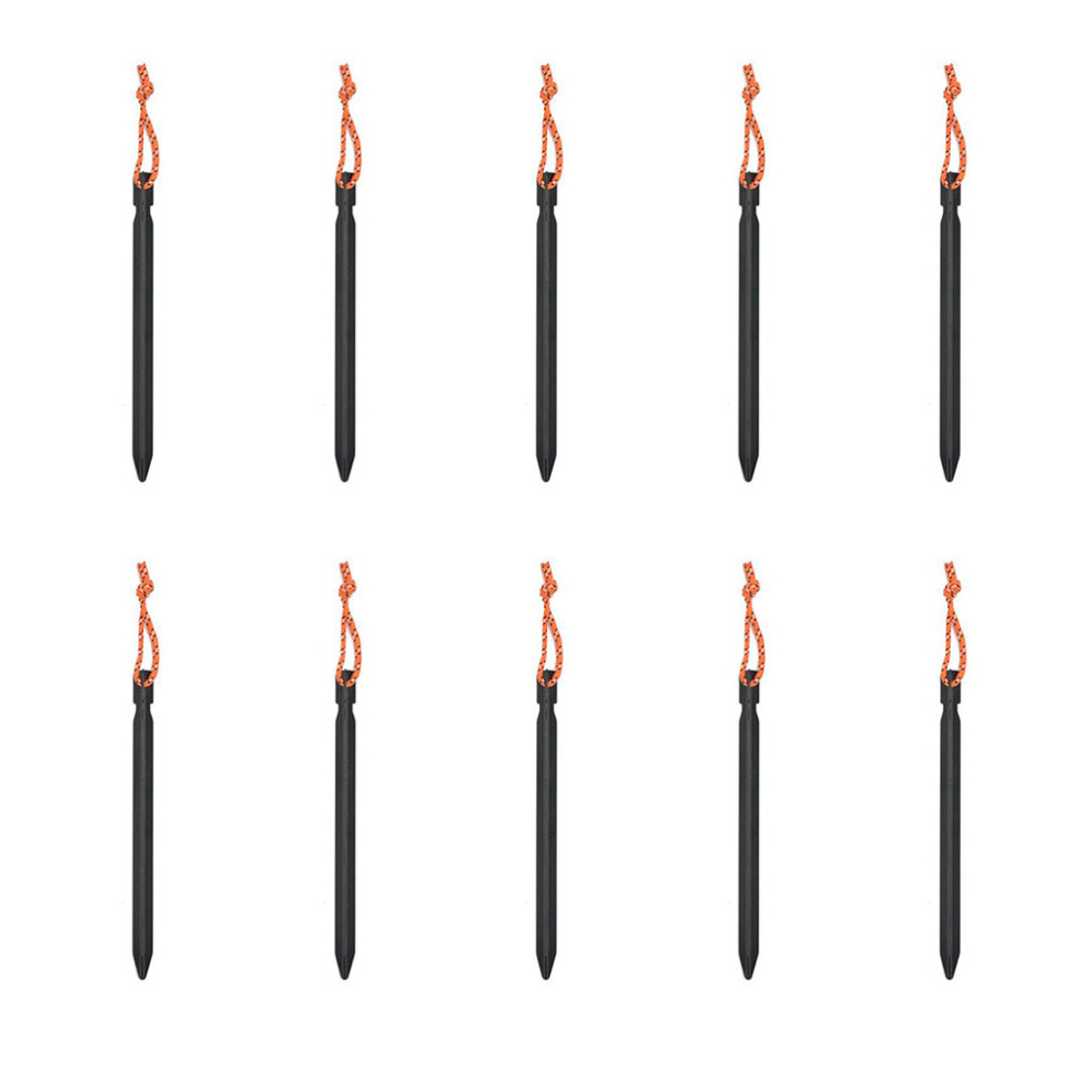 (Black) Pack of 10 Tent Pegs Outdoor Aluminum Alloy Canopy Stakes Inserting-image-OPC-PKKQQDD-NEW