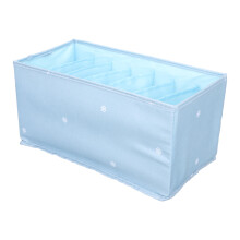 Blue Portable Clothes Drawer Organizer Box for Home Travel
