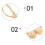 4 strings simulation garlic props, fake garlic string decor 10