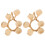 4 strings simulation garlic props, fake garlic string decor 2
