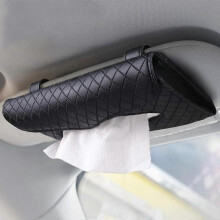 Car Tissue Holder, Sun Visor Tissue Holder, Car Visor Napkin Holder, PU Leather Backseat Tissue Case for Car/Truck