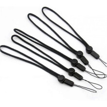 5 Pack Nylon Lanyards for USB Flash Drive Cell Phone Key ipod Mp3 mp4 and other Small Electronic Devices(Black)