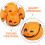 6Pcs Sturdy Orange Mini Pumpkin Candy Buckets for Halloween Storage 9