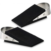 Heavy-duty Door Rubber Plug Anti-skid Wedge-shaped Door Block and Stainless Steel Handle