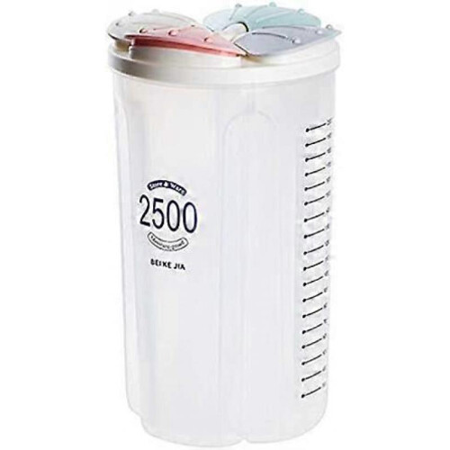 Plastic Kitchen Storage Box Container Rice Cereal Grain Bean Bottles Whole Storage Sealed Cans with Lid
