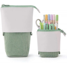 Pencil Case Standing Stationery Bag telescopic Pen Pouch Holder School College office Organizer