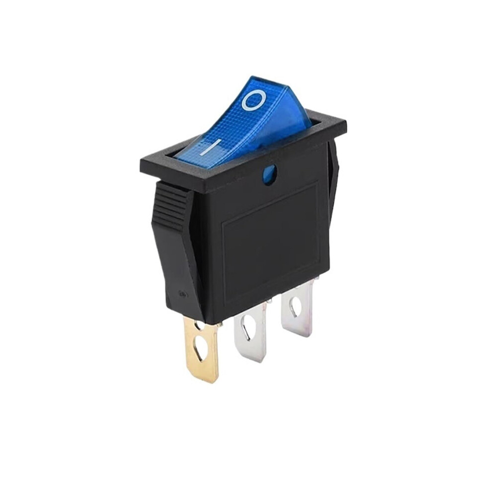 Kcd3 Switch On-Off 14X31mm 3Pin Blue Rocker Power Switch 16A 250V 20A 125V 9393856801046