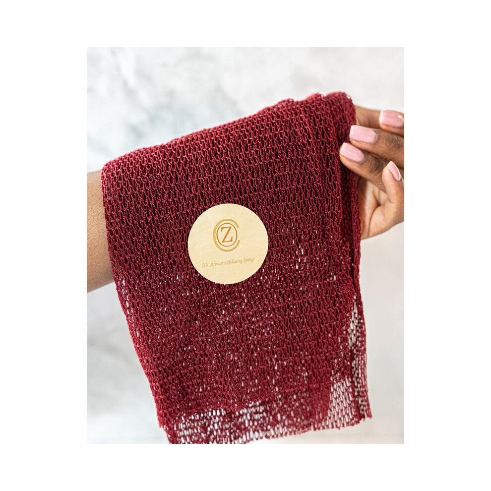 (Maroon) ZOC African Exfoliating Sponge