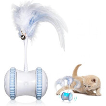 Automatic Cat Feather ToySmart Robotic Interactive Electronic Pet ToyAuto/Manual Motorized Toy