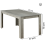 Dining Table Set Of 4 Kitchen and 4 Grey Tufted Velvet Chairs 10