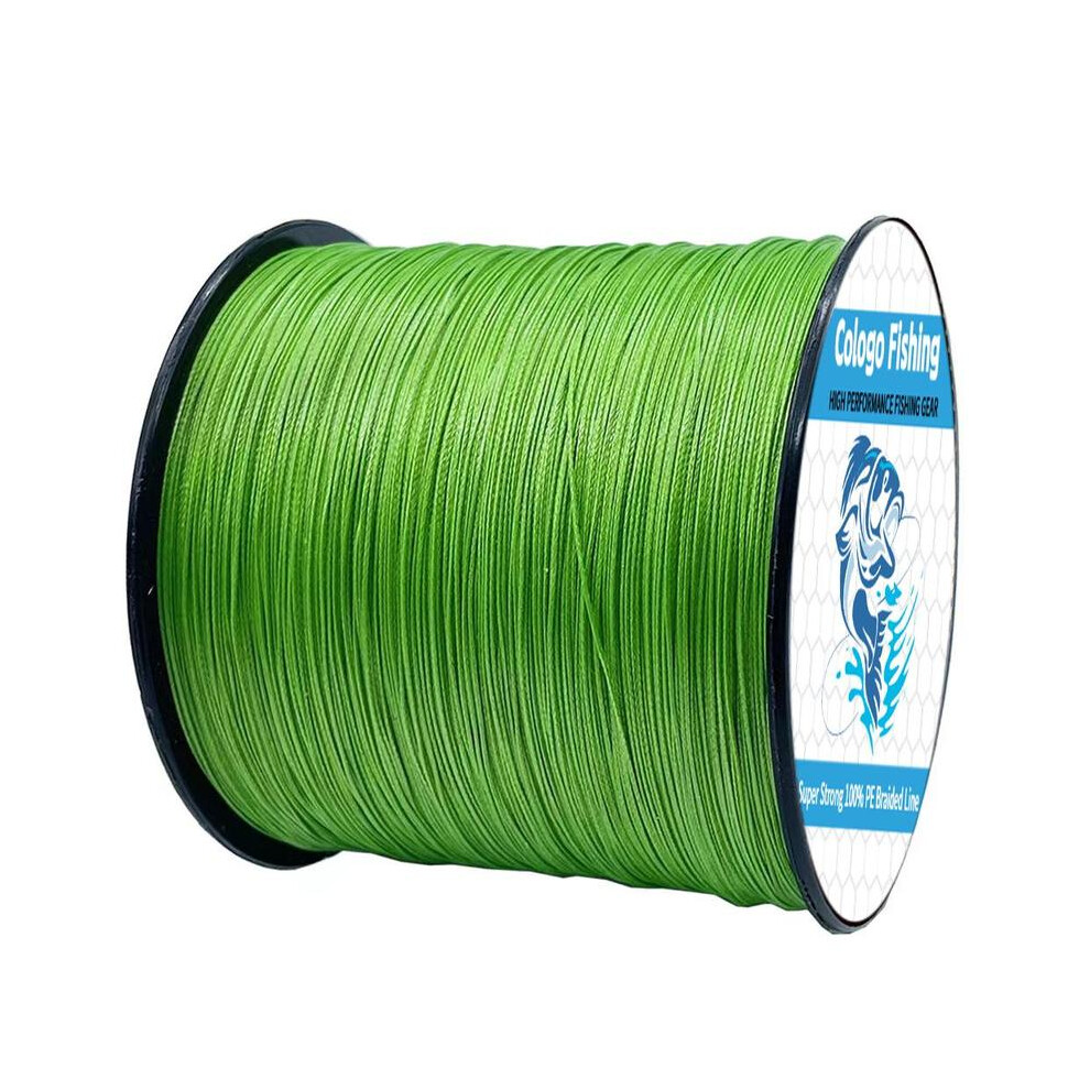 (Hi Vis Green, 0.28mm-40LB) 4-strand Multifilament Braided Fishing Line, 500m/1640ft Fishing Line, Strong Durable & Long-lasting Fishing Line,Â Tackle-image-OPC-PKKRWP8-NEW