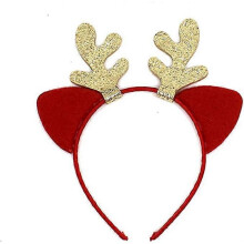 Christmas headband headband, elk antler cat ear glitter headband hair accessories headgear