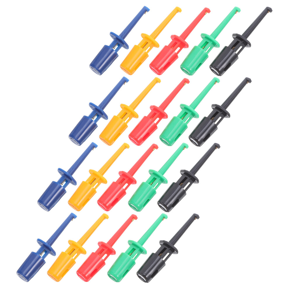 20Pcs Colorful Test Hook Clips For Multimeter Electronic Probes 3232928069228