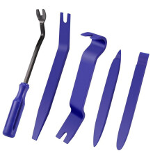 (Dark Blue, 12PCS) Car Audio Trim Removal Tool Kit, 4/5/11/12 Piece Set, Plastic Material, Door Panel & Dashboard Scratch Protector, Automotive Tools