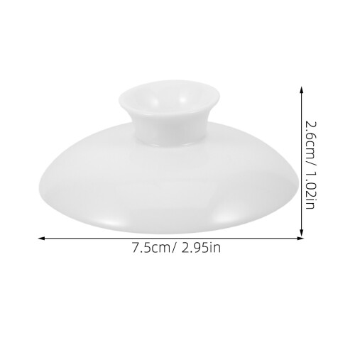 ceramic mug lids 3.5 inch reusable for hot cold drinks white 1